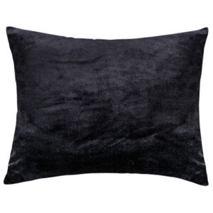 XPOSE® Mikroplyšová obliečka na vankúš - čierna 40x60 cm