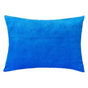 XPOSE® Mikroplyšová obliečka na vankúš - modrá 50x70 cm