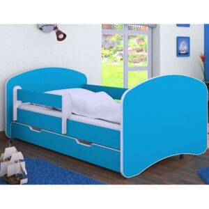 MAXMAX Dětská postel se šuplíkem 160x80 cm - MODRÁ