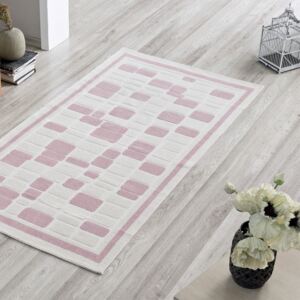 Koberec Pink Tiles, 120 × 180 cm