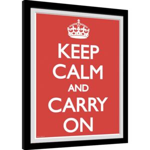 Rámovaný Obraz - Keep Calm And Carry On