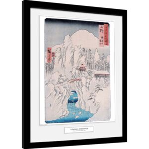 Rámovaný Obraz - Hiroshige - Mount Haruna In Snow