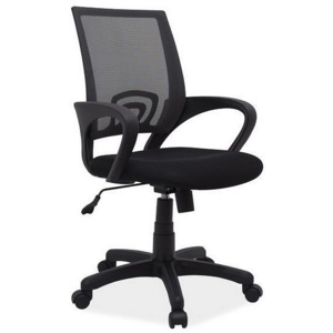 Kancelárska stolička USER, 85-96x58x47x40-51, čierna