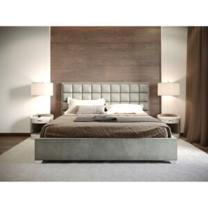 PROXIMA.store - Manželská posteľ LUDWIG - Sivá 160/180 Veľkosť postele: Pre matrac 160 x 200 cm