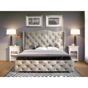 PROXIMA.store - Luxusná posteľ BOLONIA - Svetlosivá 140/160/180 Veľkosť postele: Pre matrac 140 x 200 cm