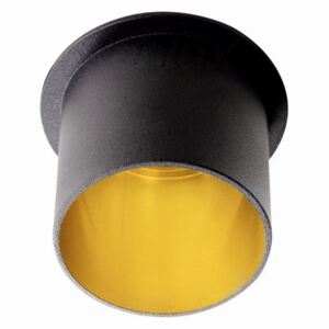 KANLUX 27320 | Spag Kanlux zabudovateľné svietidlo kruhový bez objímky Ø68mm 1x MR16 / GU5.3 / GU10 čierna, zlatý