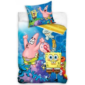 Detské obliečky Sponge Bob High five 140x200/70x90 cm