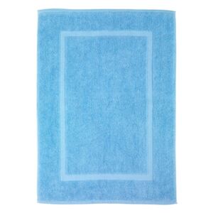 Modrá bavlnená kúpeľňová predložka Wenko Serenity, 50 × 70 cm
