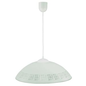 LAMPEX 013/G | Lampex-Pendant Lampex visiace svietidlo 1x E27 biela, sivé