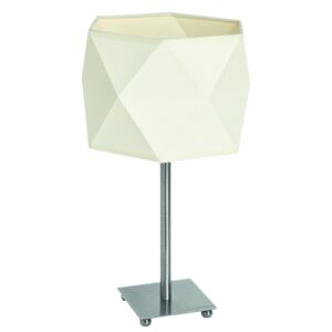 LAMPEX 507/LM SAT | Twister-LA Lampex stolové svietidlo 35cm 1x E27 chrom, matné, biela