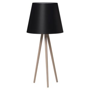 LAMPEX 583/LS D | Triple Lampex stolové svietidlo 75cm 1x E27 natur, čierna