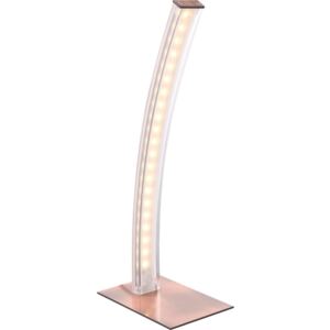 GLOBO 58382 | Ace Globo stolové svietidlo 37cm prepínač 1x LED 360lm 3000K mosadz, biela