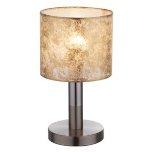 GLOBO 15187T2 | Amy Globo stolové svietidlo 27cm prepínač 1x E14 chróm, matný nikel, zlatý