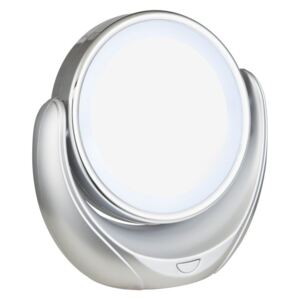 GLOBO 84026 | Towada Globo prenosné zrkalový prepínač 1x LED strieborný, biela, zrkalový