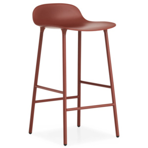 Normann Copenhagen Barová stolička Form 65 cm, red/steel