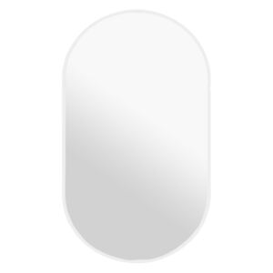 ICONIC Biele oválne zrkadlo Rozmery zrkadla: 40 x 95 cm