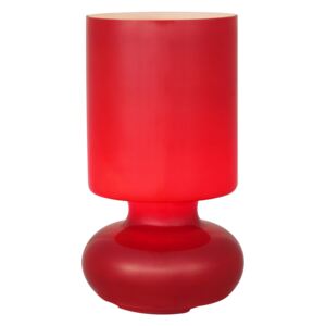 BRILLIANT 92975/01 | Fuerte Brilliant stolové svietidlo 24cm prepínač na vedení 1x E14 červená, biela