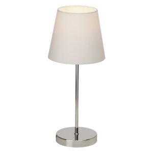 BRILLIANT 94874/05 | Kasha Brilliant stolové svietidlo 40cm dotykový vypínač 1x E14 chróm, biela