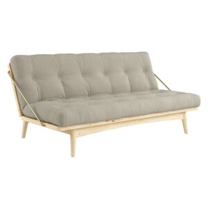 KARUP DESIGN Pohovka Folk Sofa Bed – Clear lacquered/Linen