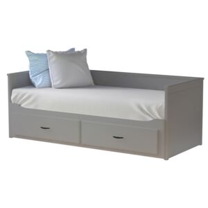 Rozkladacia posteľ 80 cm Daybed Comfort (s roštom a úl. priestorom) (sivá). Akcia -7%. Vlastná spoľahlivá doprava až k Vám domov. 1028624