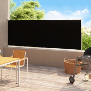 Zaťahovacia bočná markíza na terasu 180x500 cm čierna