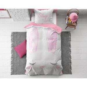 Detské posteľné obliečky BUNNY ružová, 140x200, 2002-25-28