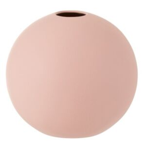 Ružová keramická váza Ball - Ø 25 * 23,5 cm
