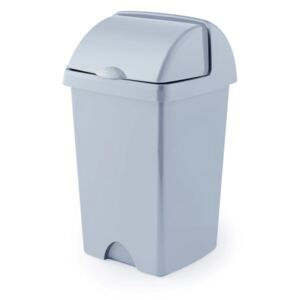 Sivý odpadkový kôš z recyklovaného plastu Addis Eco Range, 25 l