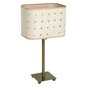 LAMPEX 461/LM PAT | Lama-LA Lampex stolové svietidlo 33cm 1x E27 antická meď, krémové