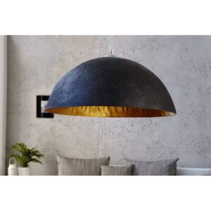 Čierno-zlatá závesná lampa Glow Ø 70 cm »
