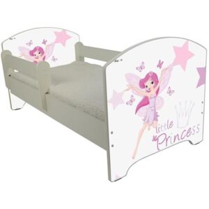 SKLADOM: Detská posteľ bez šuplíku MALÁ PRINCEZNA 140x70 cm + 2x zábrana + matrace ZADARMO!