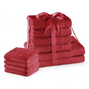 Súprava uterákov Amari Family červená 30x50 cm