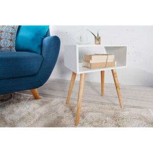Biely drevený nočný stolík Scandinavia 30 x 40 cm »