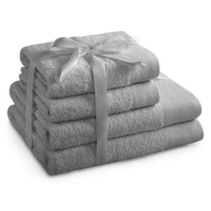 Súprava uterákov Amari sivá šedá 50x100 cm