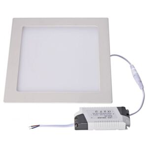 Stmievateľný hranatý zapustený LED panel 18W (V4871S)