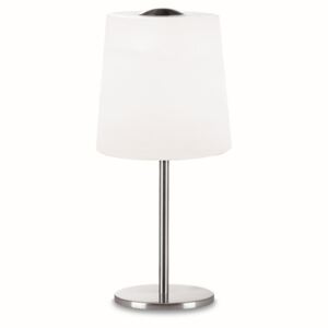 VIOKEF 3057500 | Snow Viokef stolové svietidlo 41cm prepínač 1x E14 biela, chróm