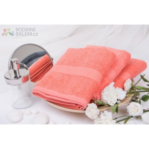 XPOSE ® Froté ručník VERONA - korálová 50x90 cm