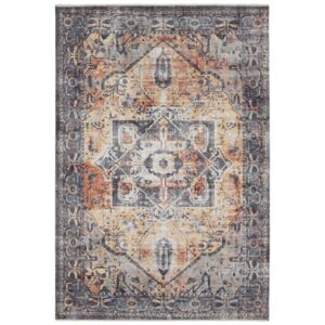 Nouristan - Hanse Home koberce Kusový koberec Farah 104464 Grey/Orange - 120x170 cm