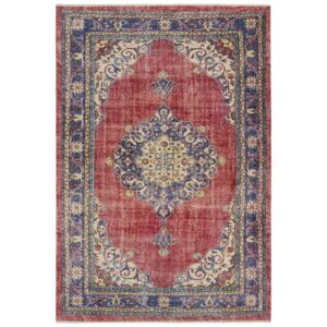 Nouristan - Hanse Home koberce Kusový koberec Farah 104467 Red/Indigo - 120x170 cm