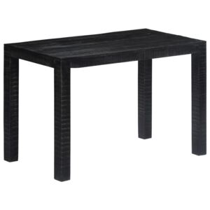 Jedálenský stôl z mangovníkového dreva čierny 118x60x76 cm