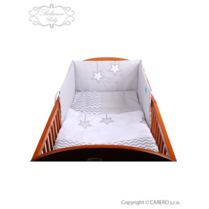 3-dielne posteľné obliečky Belisima Hviezdička 100x135 šedé