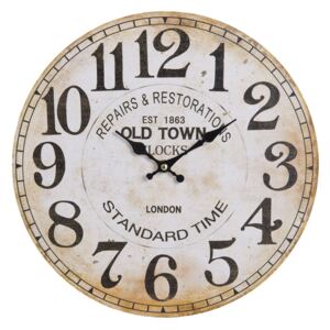 Drevené hodiny Old town