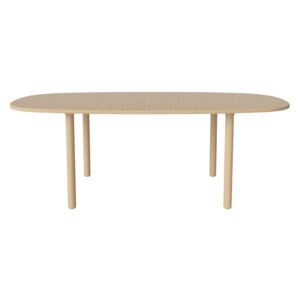 Bolia Rozkladací stôl Yacht round legs, white pigmented oak