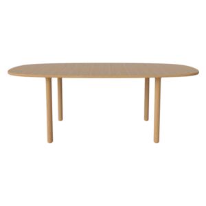 Bolia Rozkladací stôl Yacht round legs, oak veneer/oak