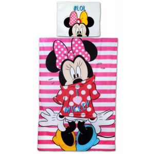 Detexpol · Bavlnené posteľné obliečky - posteľná bielizeň - Minnie Mouse - Disney - 140 x 200 - 70 x 90 cm