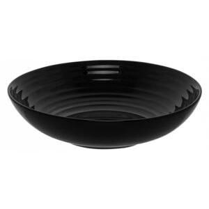 Lunasol - Hlboký tanier Gaya RGB Spiral čierny 23,5 cm (451901)