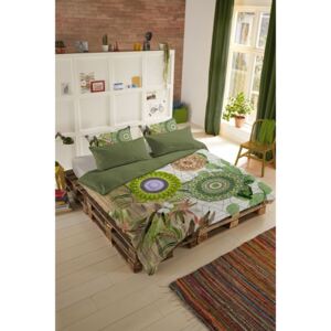 Home zelené obojstranné francúzske obliečky Hip Bodhini 200x200/220cm