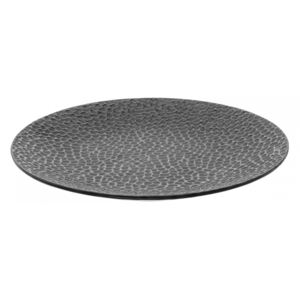 Lunasol - Plytký tanier štruktúrovaný Coupe čierno-sivý 20,3 cm - Flow (491220)
