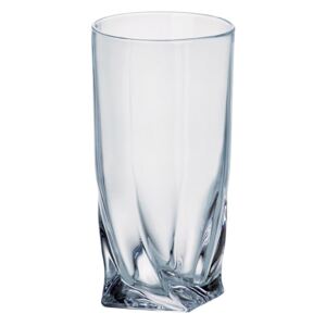 Crystalite Bohemia křišťáľové poháre na vodu a nealko nápoje Quadro 350 ML, 6 KS