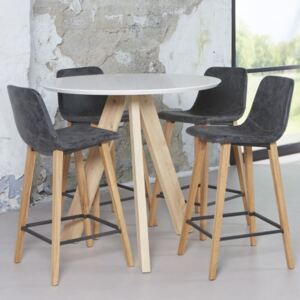 Jedálenský-Barový stôl 44-78 Ø100cm nohy dub-Komfort-nábytok
